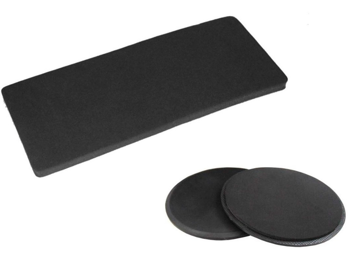 2 Discos Deslizadores + 1 Tapete Rectangular para Yoga