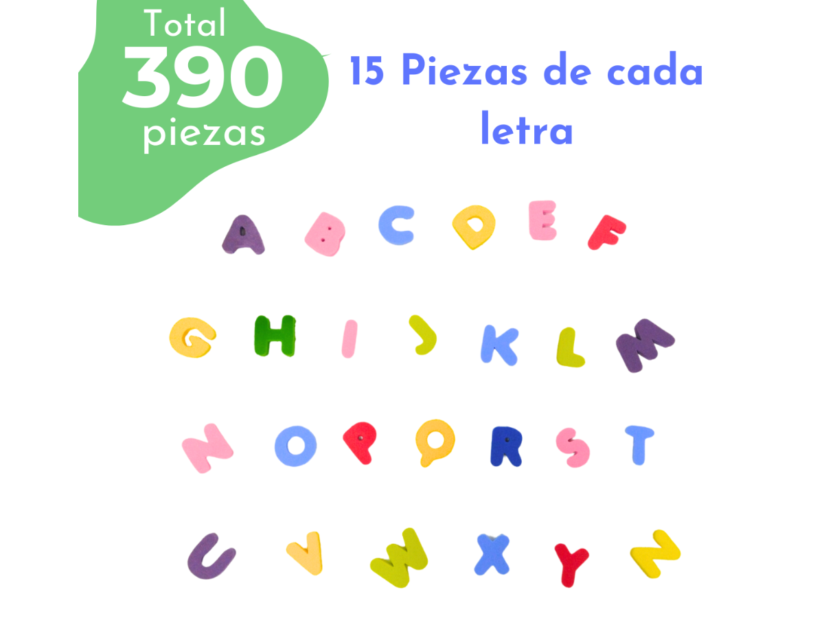 Bote ABC Educativo Eva Fomi 390 Piezas