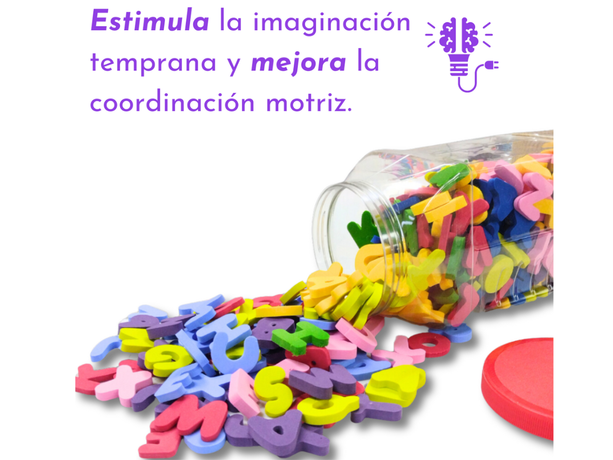 Bote ABC Educativo Eva Fomi 390 Piezas