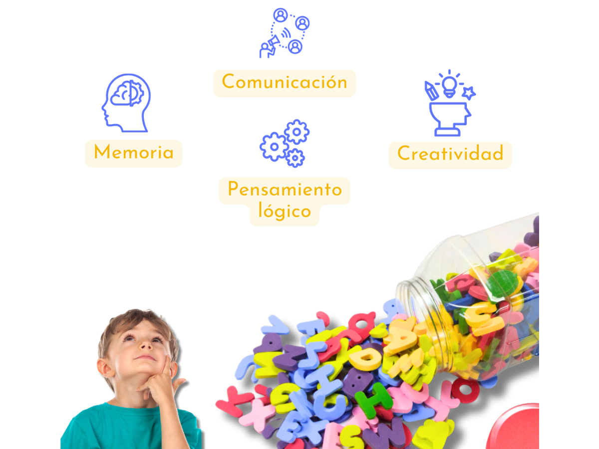 Bote ABC Educativo Eva Fomi 390 Piezas