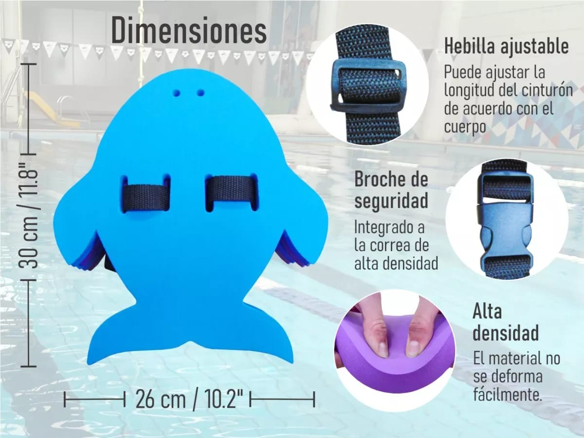 Cinturón Pez para Niños apoyo Natación