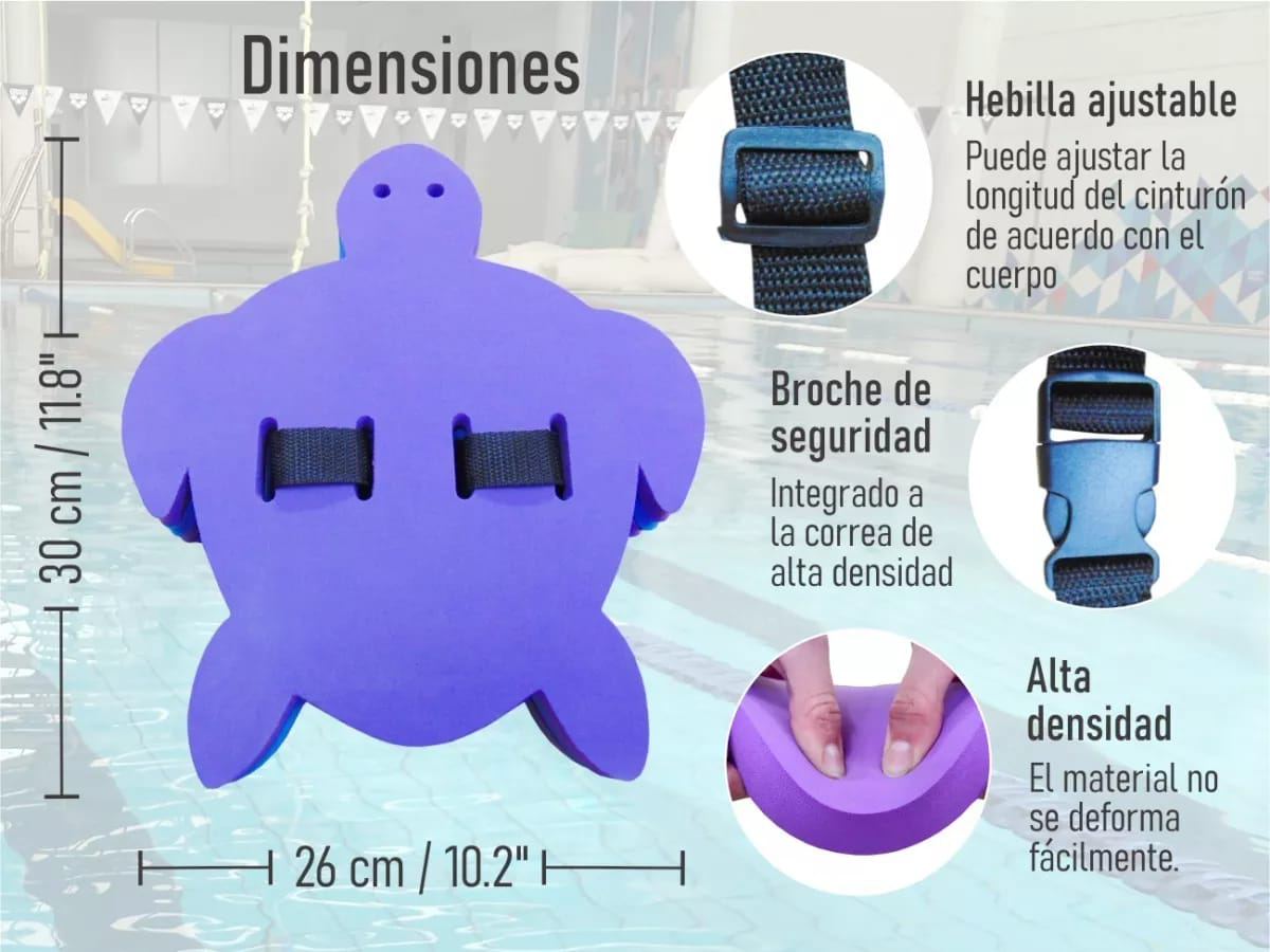 Cinturón Tortuga para Niños Apoyo Natación