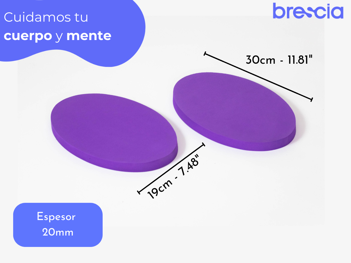 10 Pzas Pad Ovalado Softy Apoyo Para Yoga