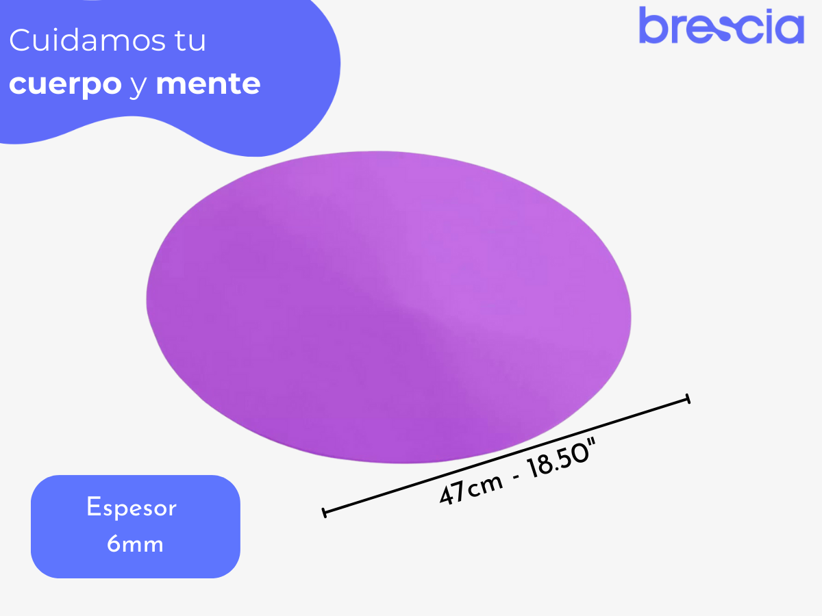 Tapete Circular Tiny para Yoga, Fitness y Ejercicio