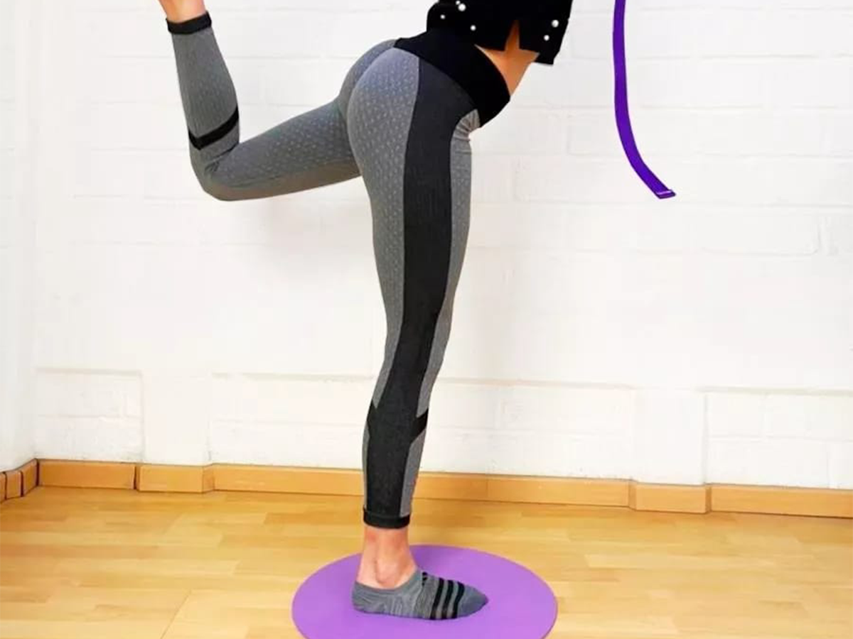Tapete Circular Tiny para Yoga, Fitness y Ejercicio