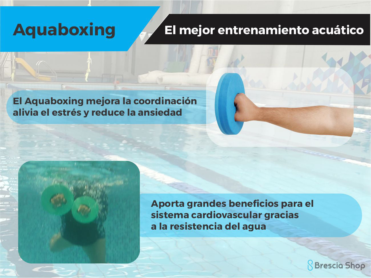 Kit Boxeo Acuático Aquafitness y Terapia