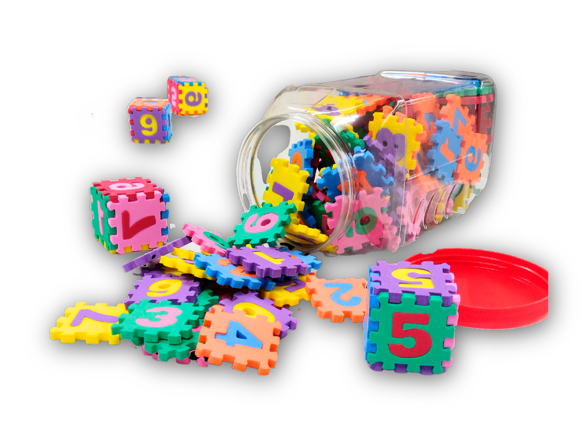Bote Cubos Armables Numerados