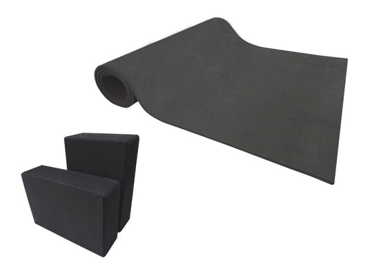 1 Tapete Yoga Mat y 2 Bloque para Meditación y Ejercicio
