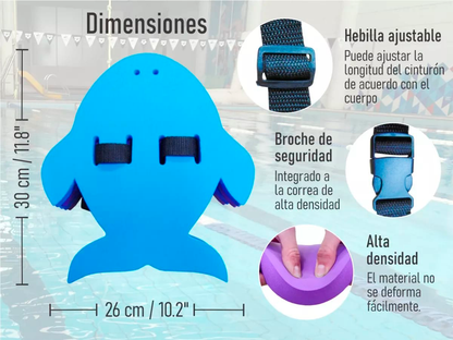 Cinturón Pez para Niños apoyo Natación