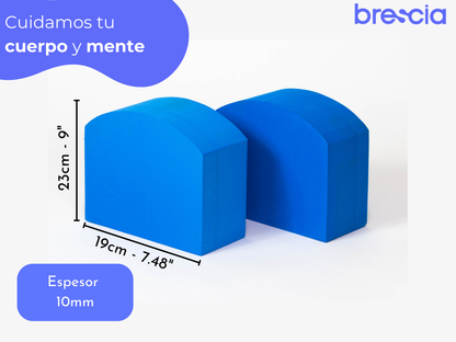 2 pzas Bloque Oasis para Yoga Y Ejercicio