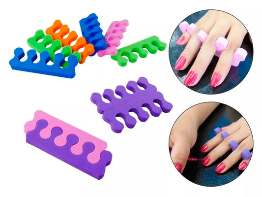 Pack 250 Pzas Separador Dedos De Eva Varios Colores
