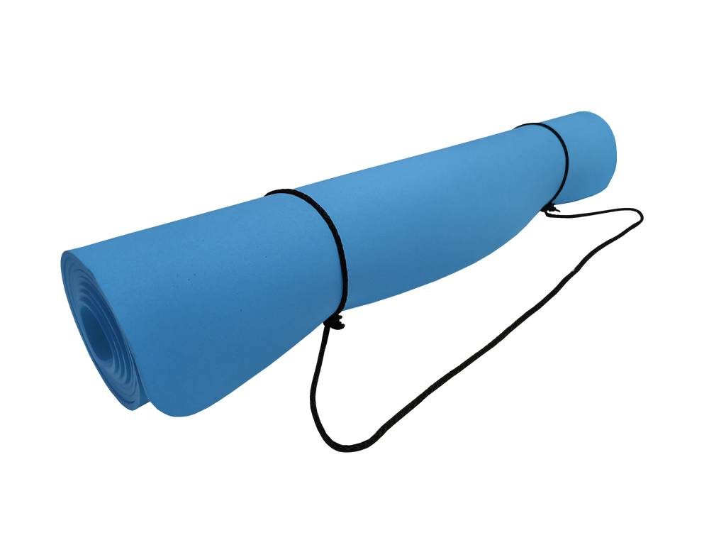 Tapete de Yoga 4mm Antideslizante EVA 180x65 cm con Strap | Ligero y Fácil de Transportar