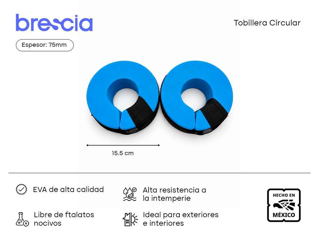 Tobilleras de Flotación para Ejercicio Acuático - Circular